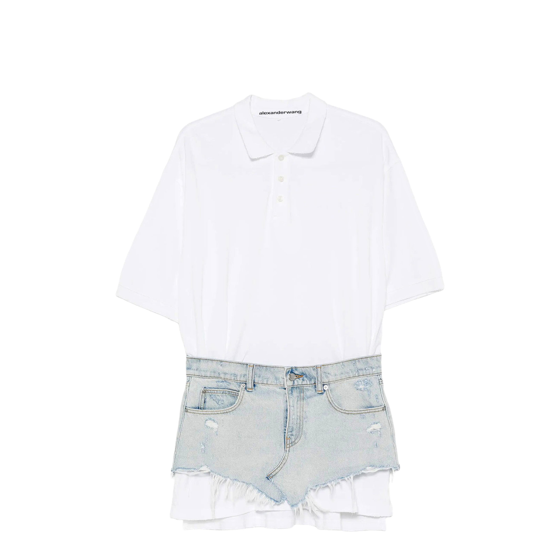 MAYFEYR - Alexander Wang - Pre-Styled Denim Polo Dress - 4DC3266121