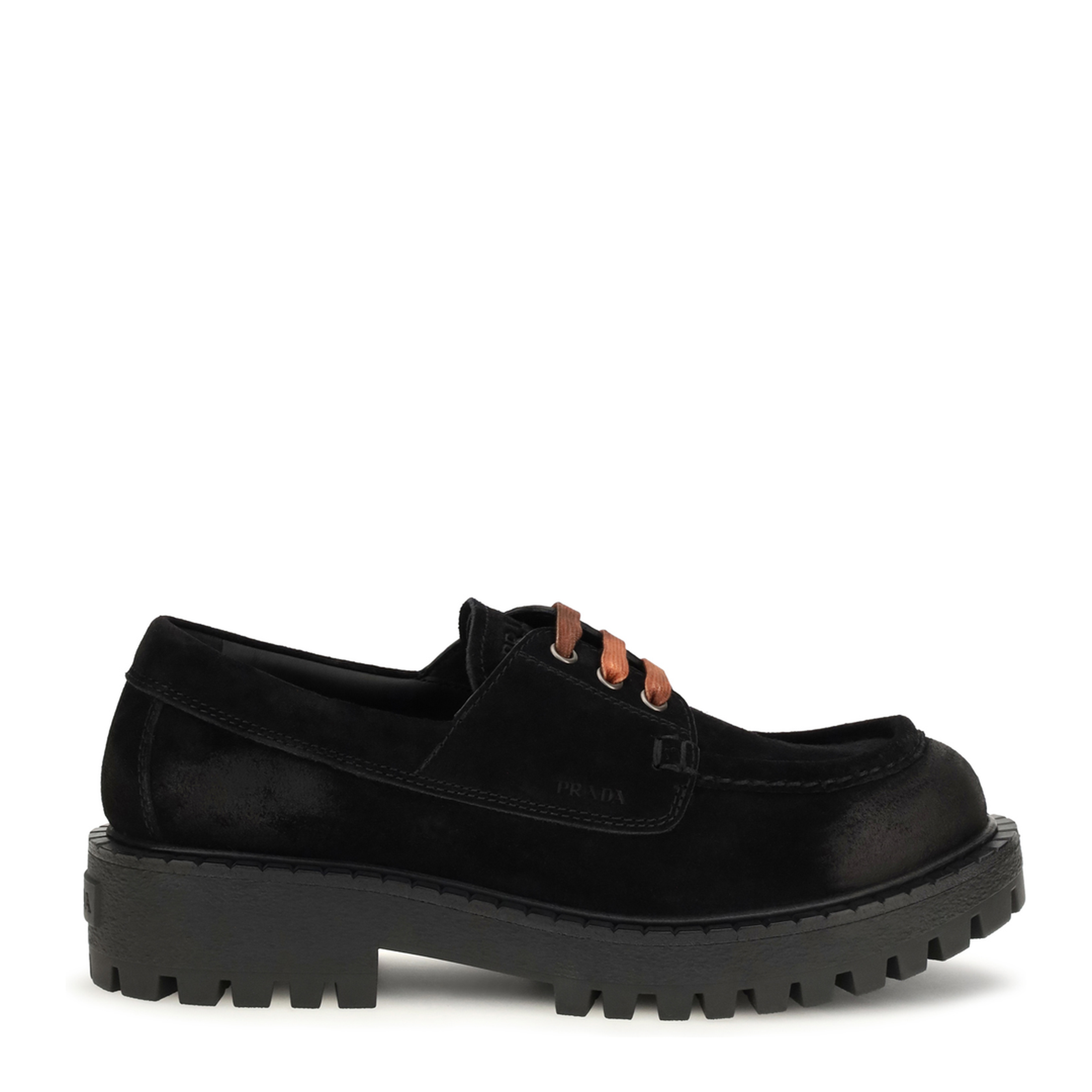 MAYFEYR - Prada - Suede Lace-Up Loafers - 2EE416FG0010B2
