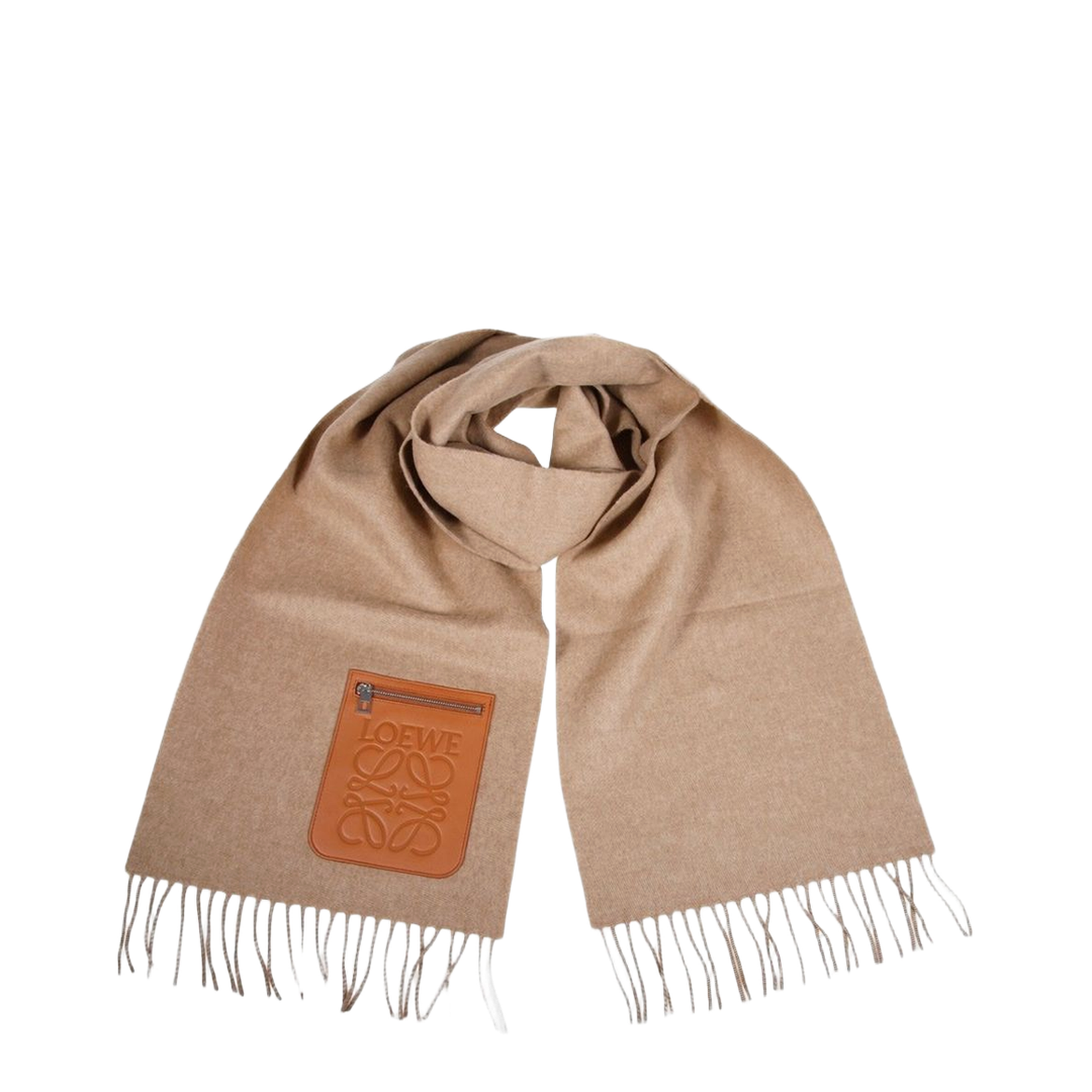Wool and Cashmere Scarf with Pocket
