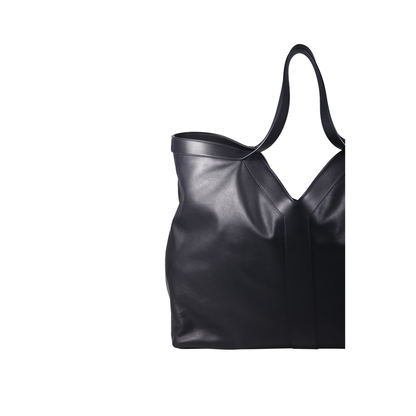 Y Maxi Tote in Grained Leather