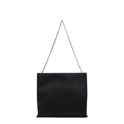 Trompette Clutch Satin Black
