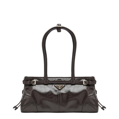 MAYFEYR - Prada - Medium Bonnie Handbag In Dark Brown Leather - 1BA426MOS2CYRF01D6