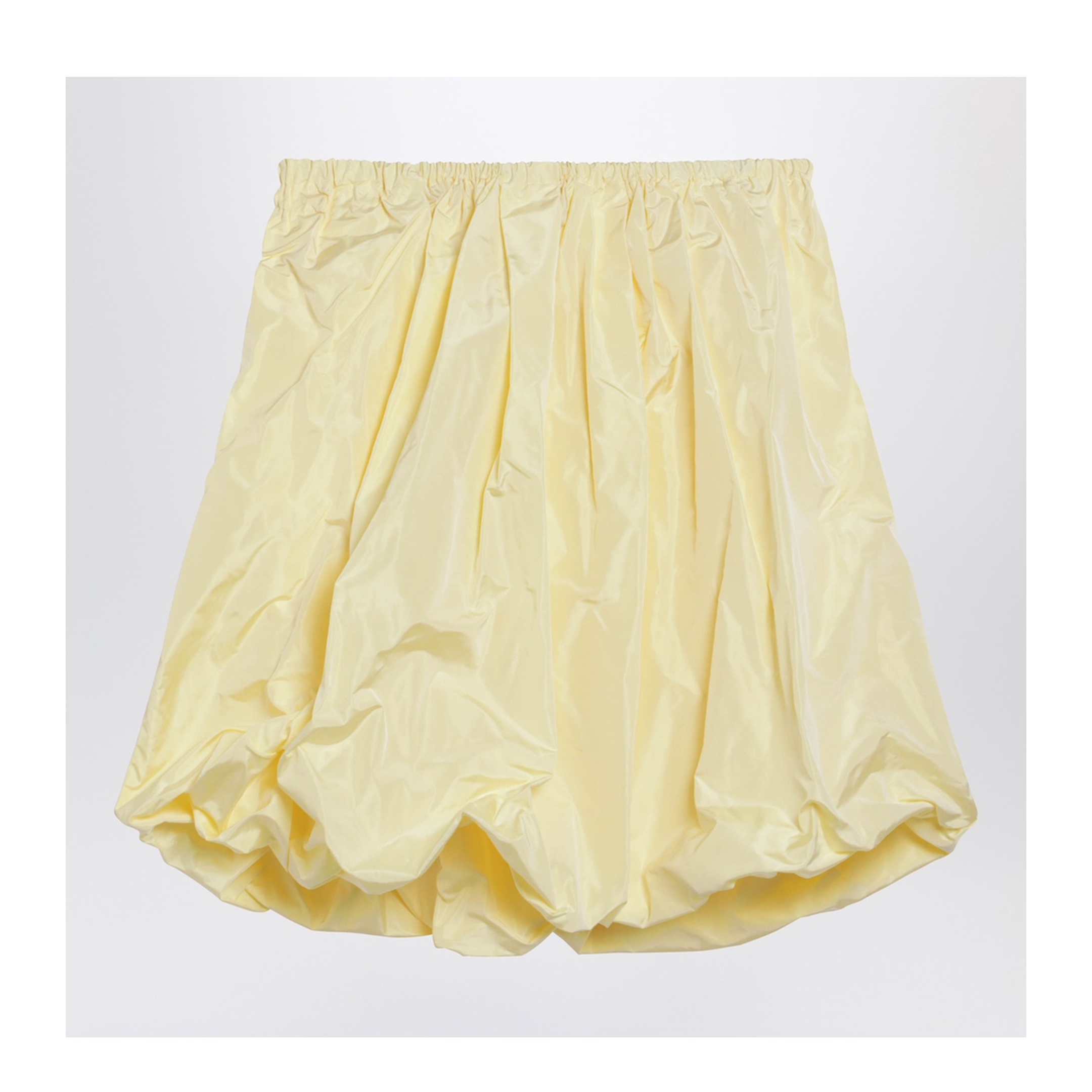 Cream Skirt in Tech Taffeta
