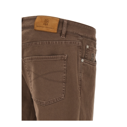 Garment-dyed jeans