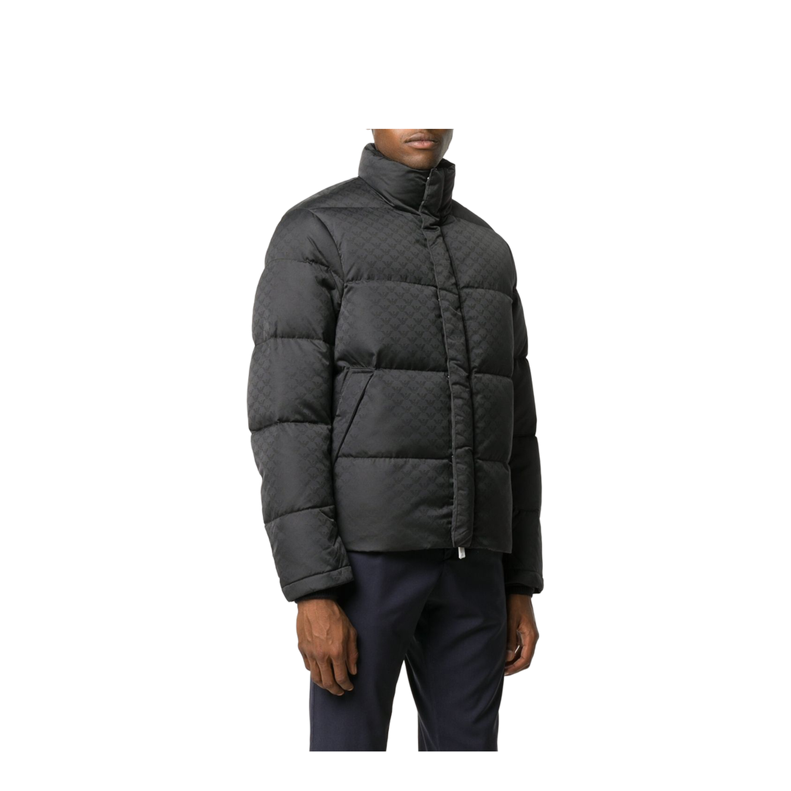 Black Quilted Down Jacket