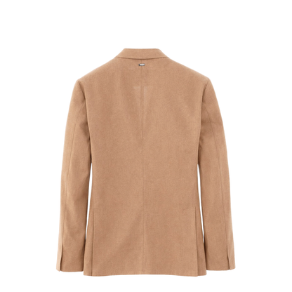 Single-Breasted Linen Jacket