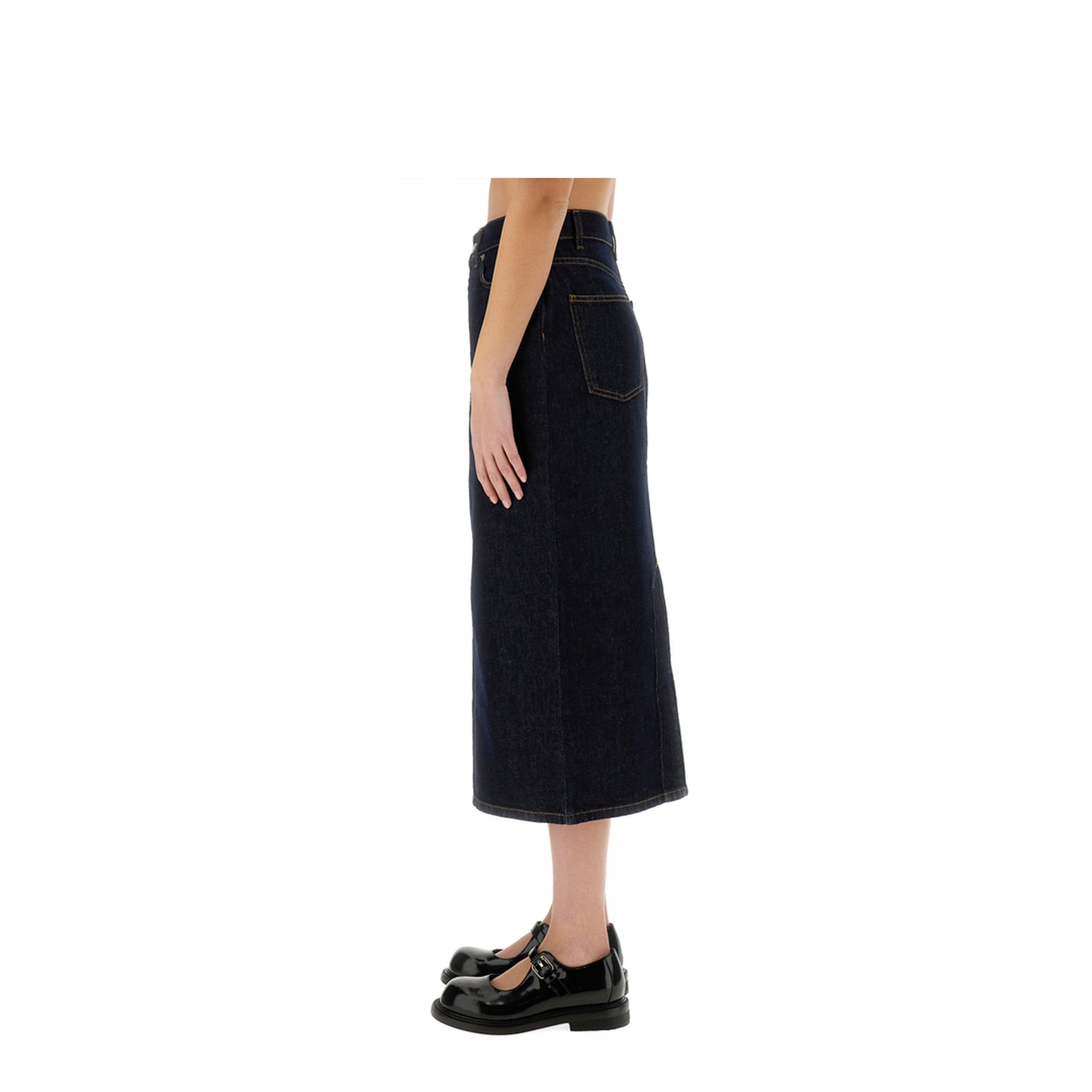 Long Denim Skirt