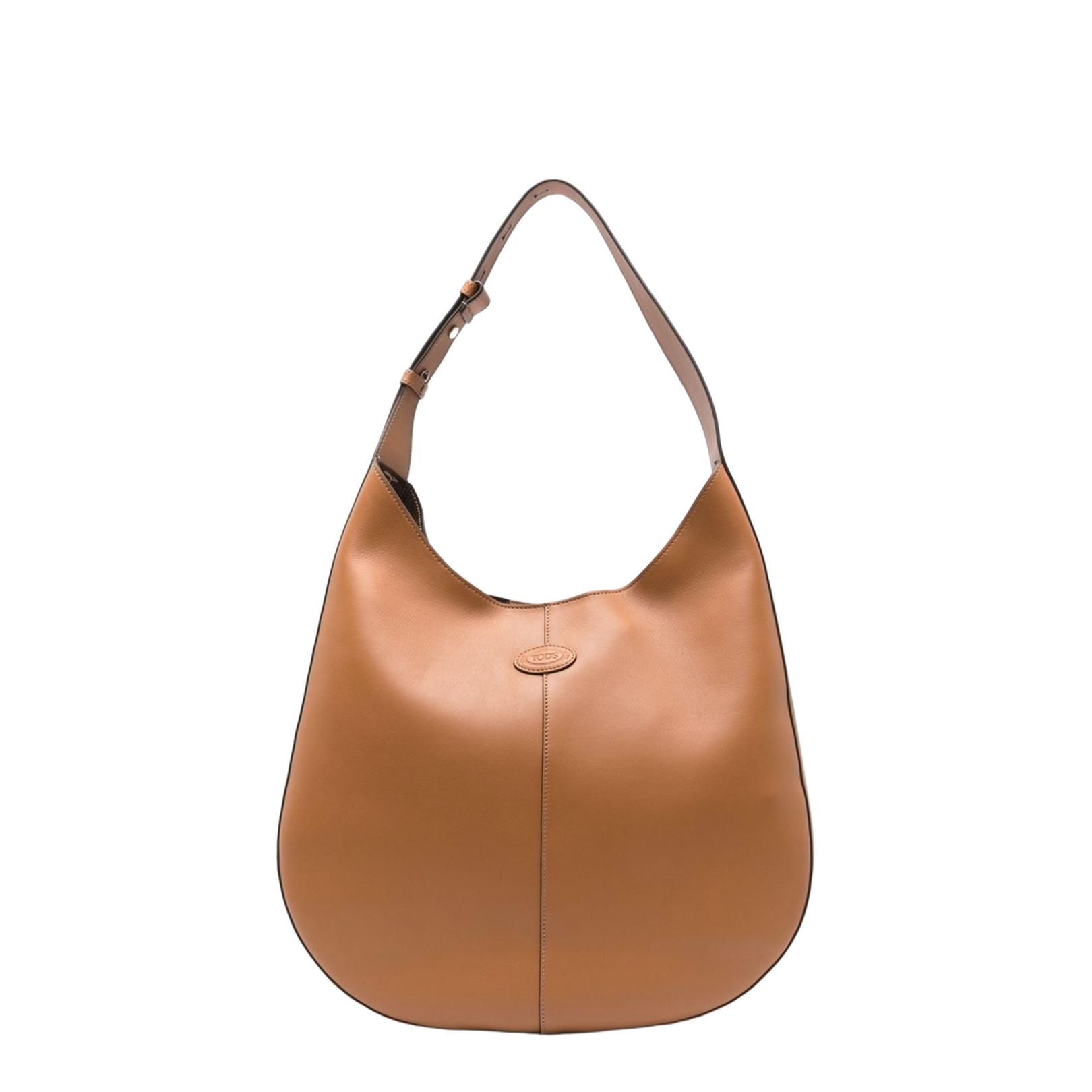 Leather Hobo Bag In Brown