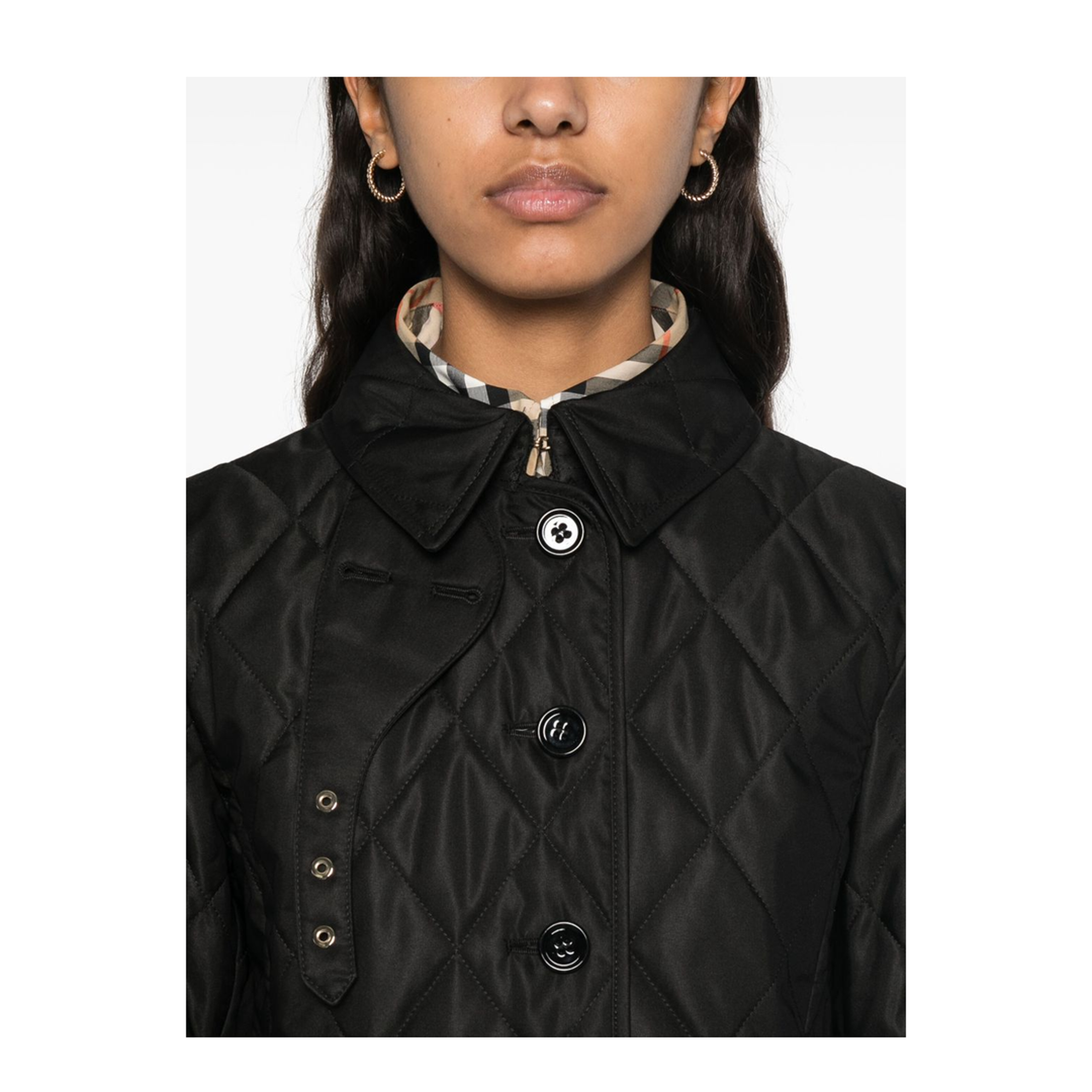 Quilted Jacket In Black