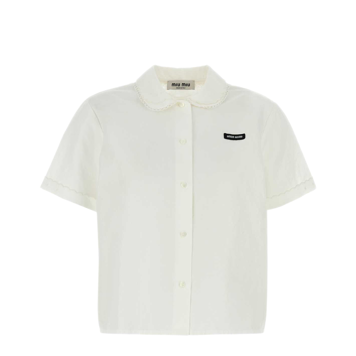 MAYFEYR - Miu Miu - White Poplin Shirt - MK1932SOOO163MF0009