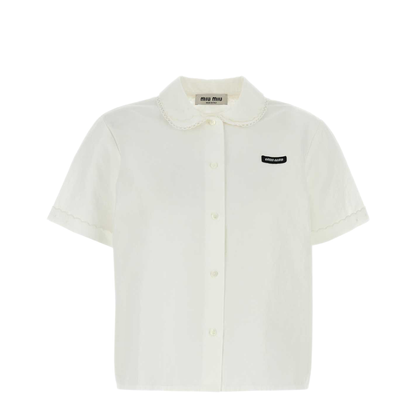 MAYFEYR - Miu Miu - White Poplin Shirt - MK1932SOOO163MF0009