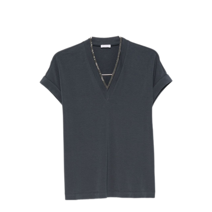 MAYFEYR - Brunello Cucinelli - Women'S T-Shirt - MPT18BD222C3186