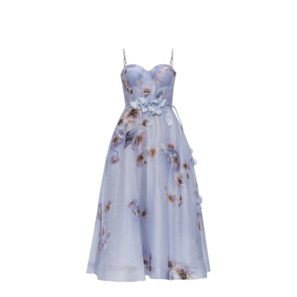 Dress with Floral Motif