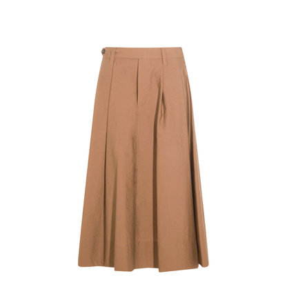 Women's Cotton Skirt Brown