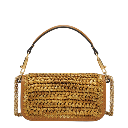 Small Woven Locò Bag with VLogo Signature