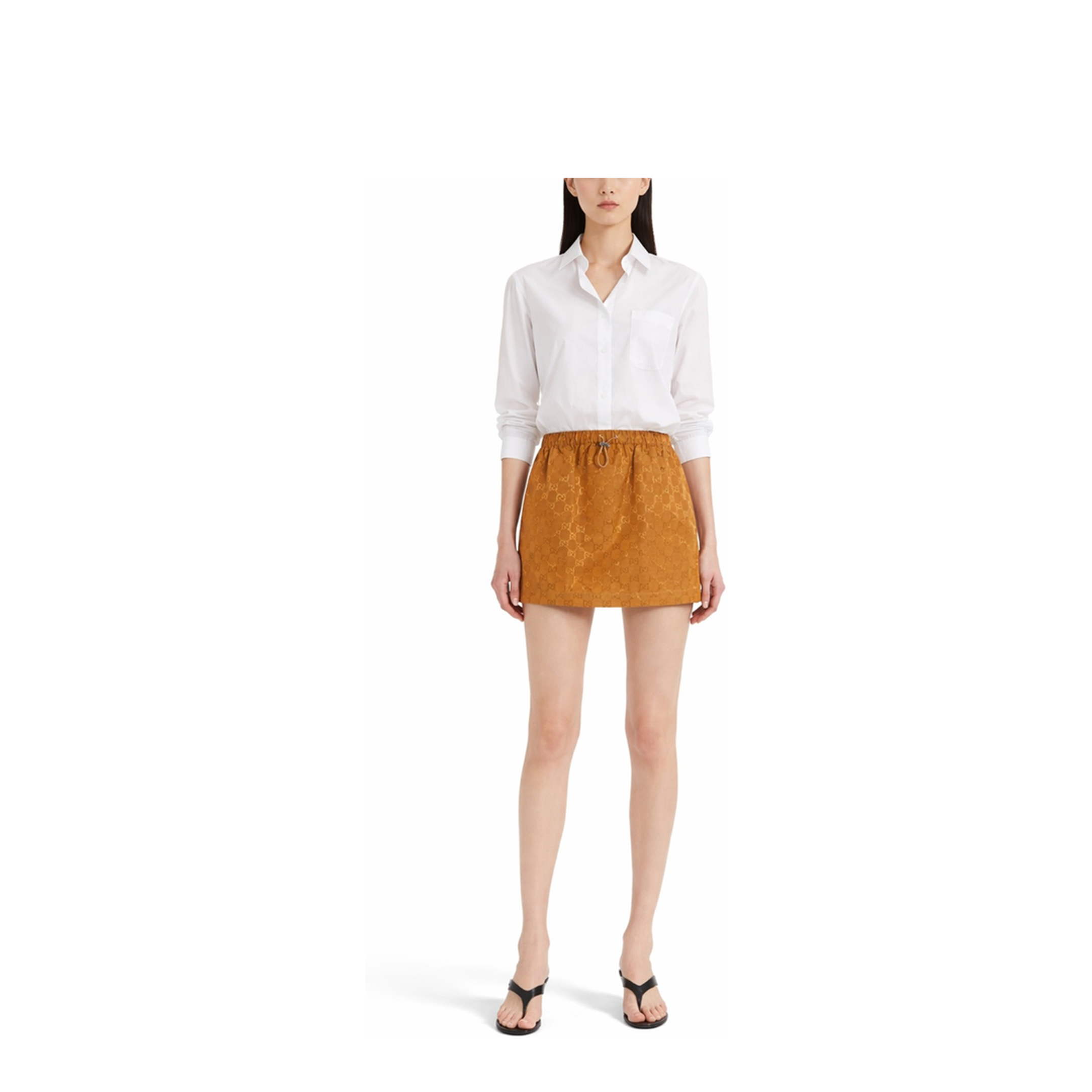 Miniskirt with GG Texture
