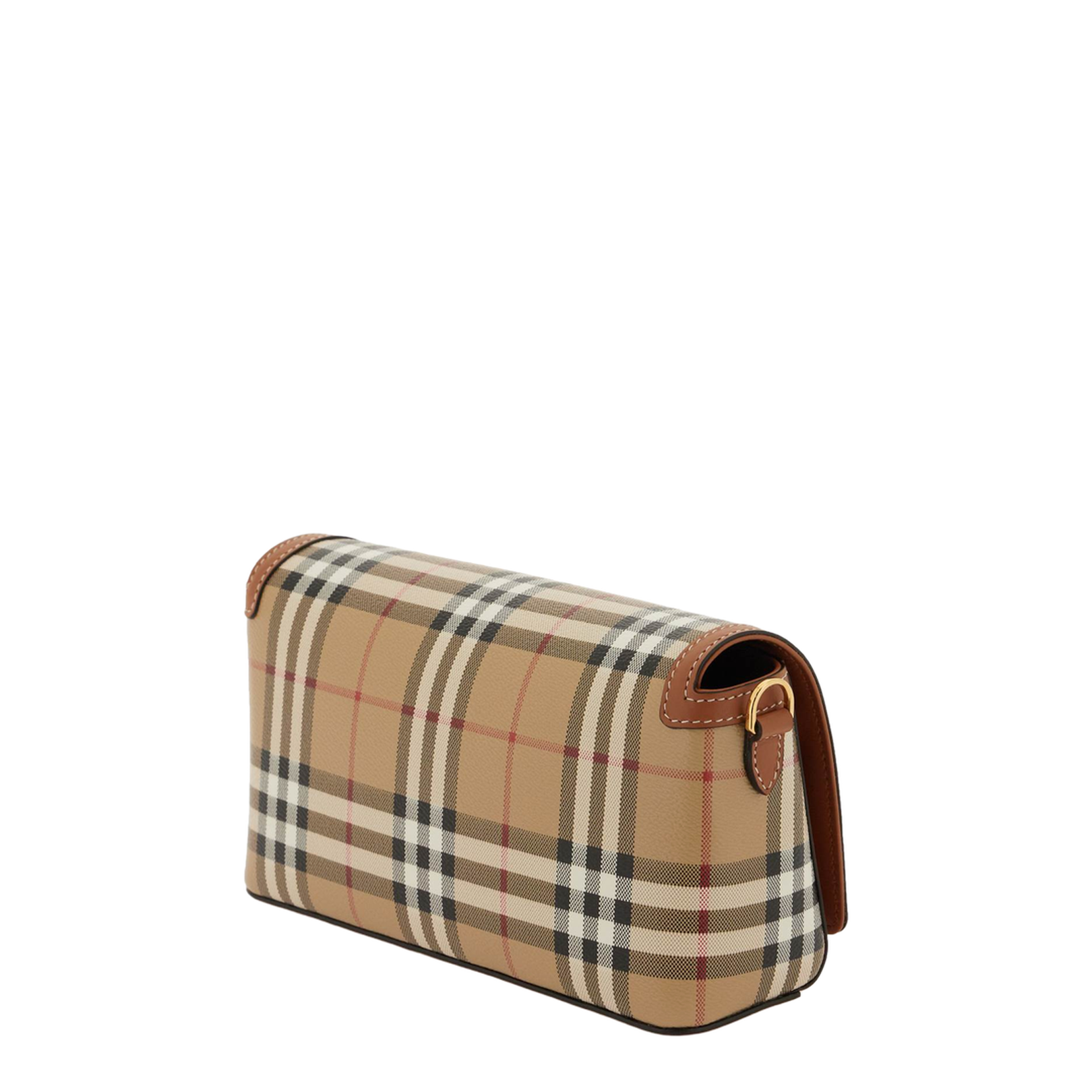 Printed Canvas and Leather Note Handbag