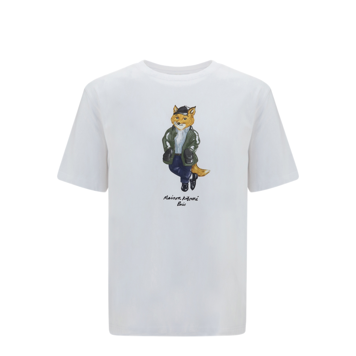 MAYFEYR - Maison Kitsuné - Weekend Fox Cotton T Shirt - MRMJT22KJ7025P100