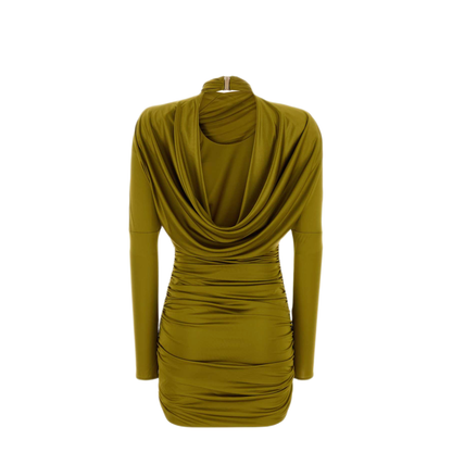MAYFEYR - Balmain - Open Back Draped Viscose Jersey Dress - DR0000000081A50