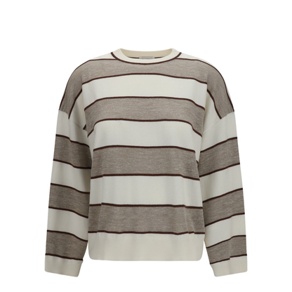 MAYFEYR - Brunello Cucinelli - Striped Long-Sleeve Sweater - M16221600