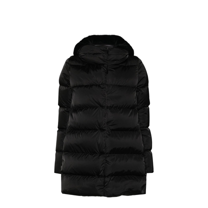 MAYFEYR - Herno - A-Shape Down Jacket In Satin And Alternative Fur - PI001934D12170Z