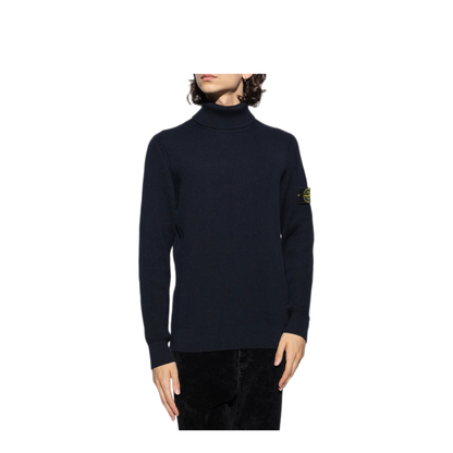MAYFEYR - Stone Island - Wool Turtleneck Sweater In Full Ribs - L2S155100052S00C2