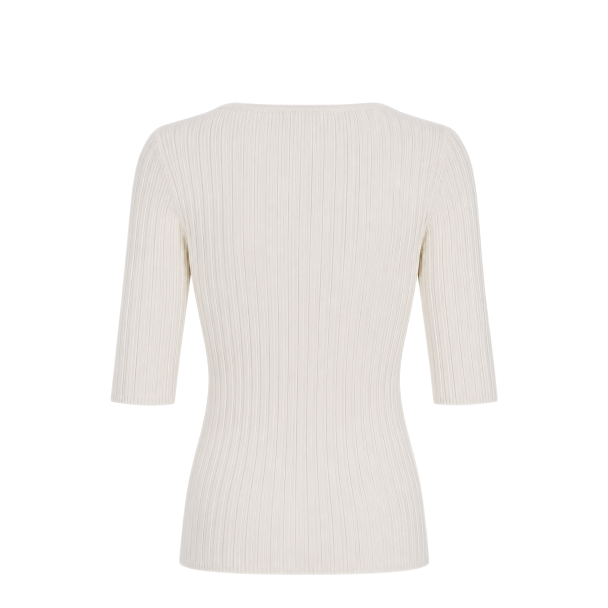 MAYFEYR - LA ROSE - V Neck Cash Silk Knitwear Cream - MG30532225