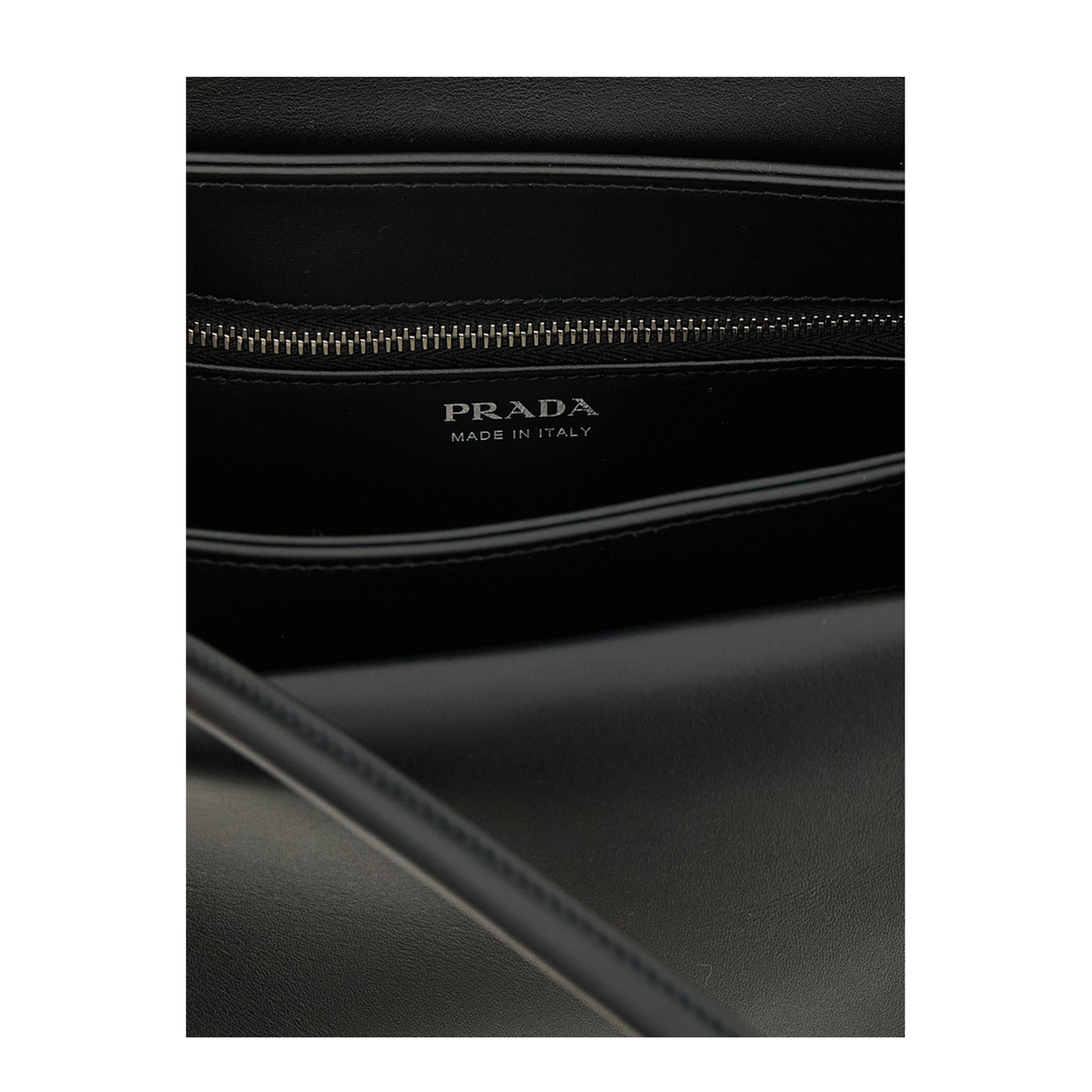 MAYFEYR - Prada - Passage Medium Leather Bag With Re-Nylon Flap - 1BA495VOPO2G52F0002