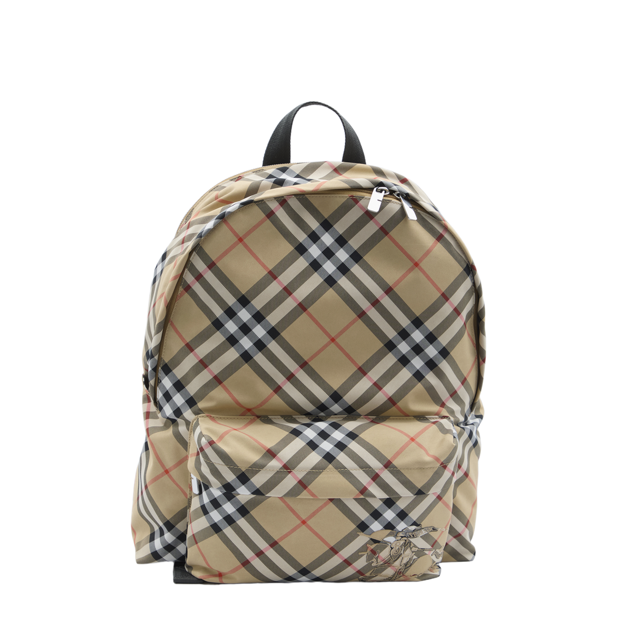 Check Nylon Backpack