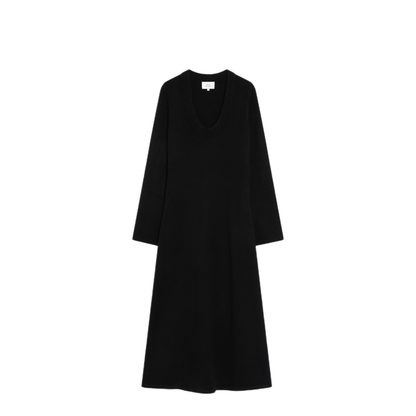 MAYFEYR - Loulou Studio - Long Black Ari Knit Dress - ARIWOBLK