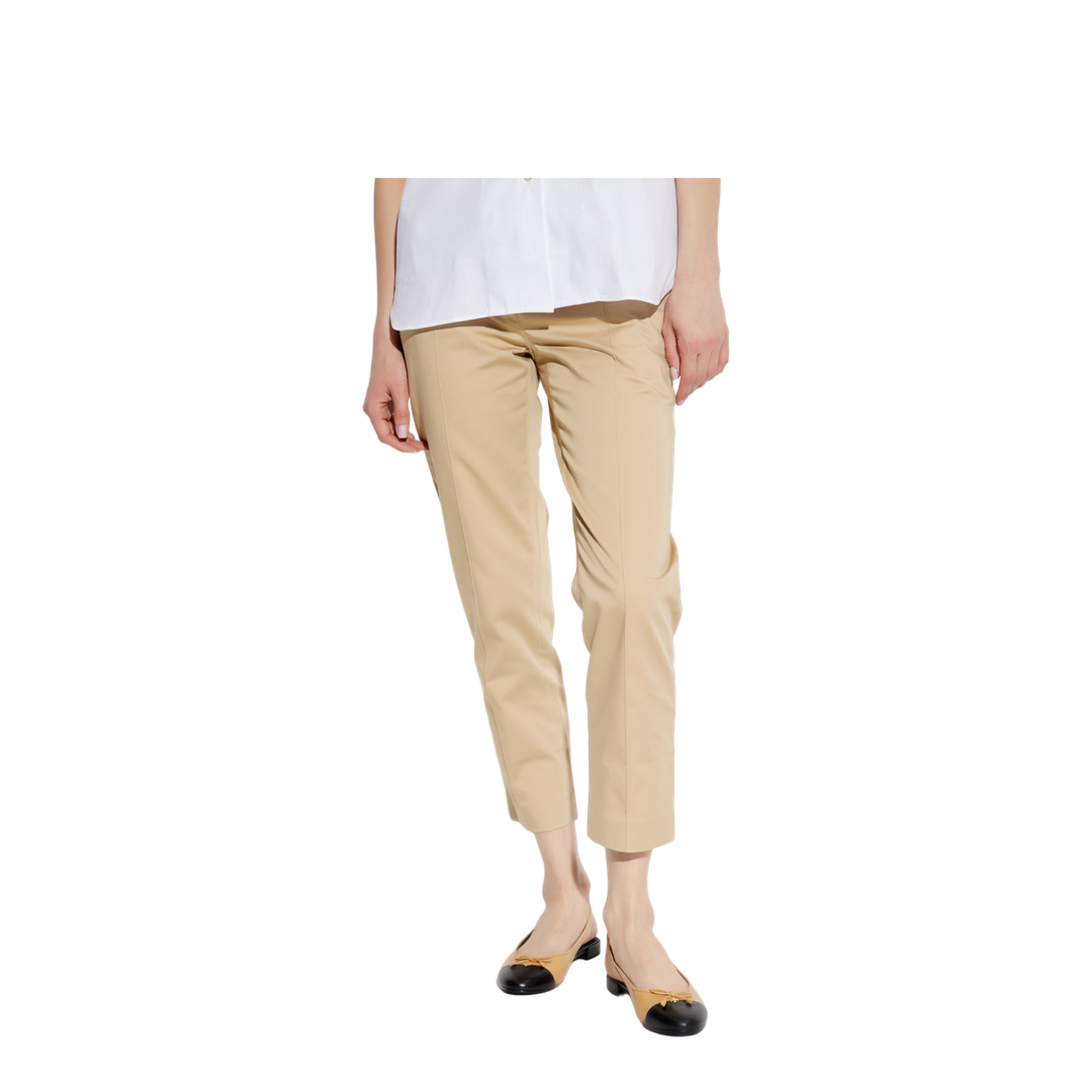 Pants with stitching on the legs