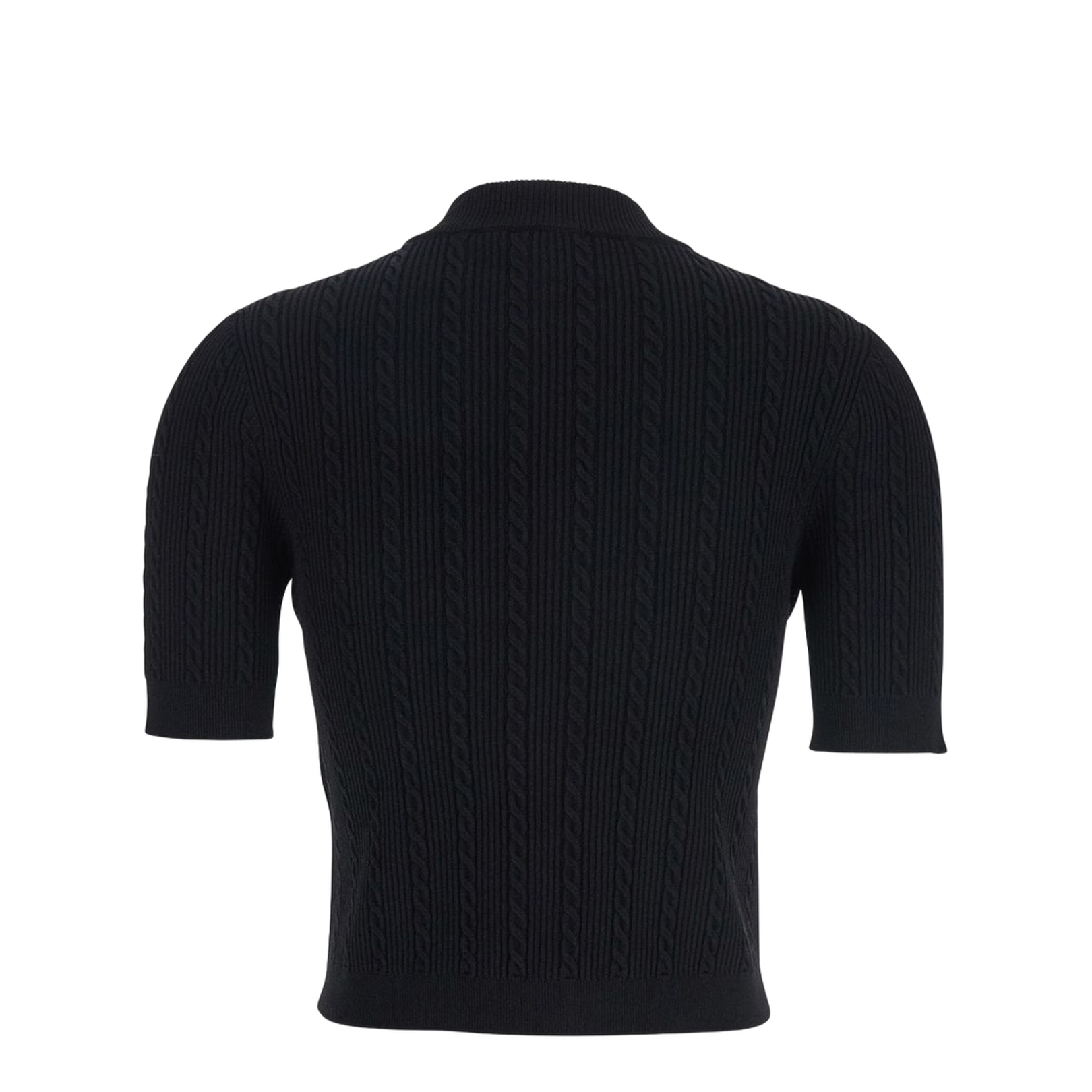 Black Cable Knit Cardigan