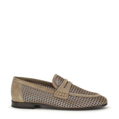 MAYFEYR - Brunello Cucinelli - Sparkling Net Leather Loafers - MZDVC3182