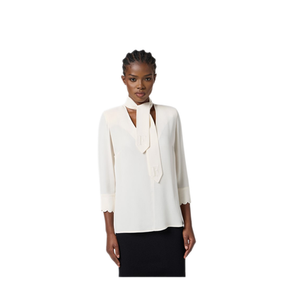 MAYFEYR - Elisabetta Franchi - White Shirt - CA08956E2DZ9