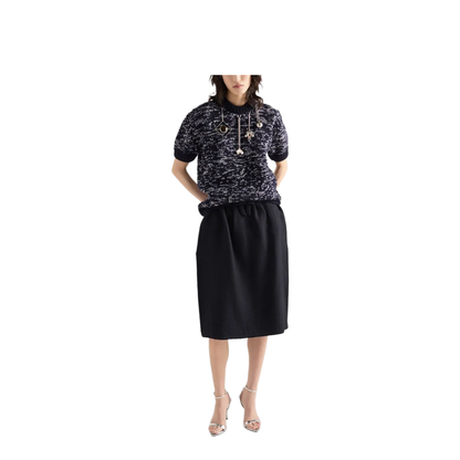 MAYFEYR - Prada - Chevron Wool Midi Skirt - P134ZGSOOO18DE