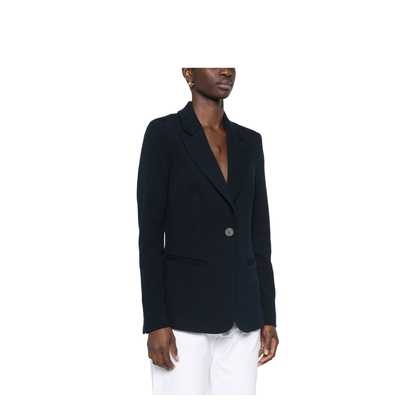 Icon Single-Breasted Jacket in Embossed Jacquard Knit