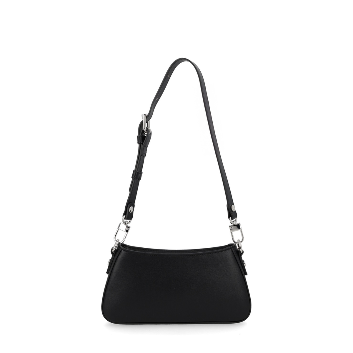 Tasha Calf Leather Shoulder Bag - Black