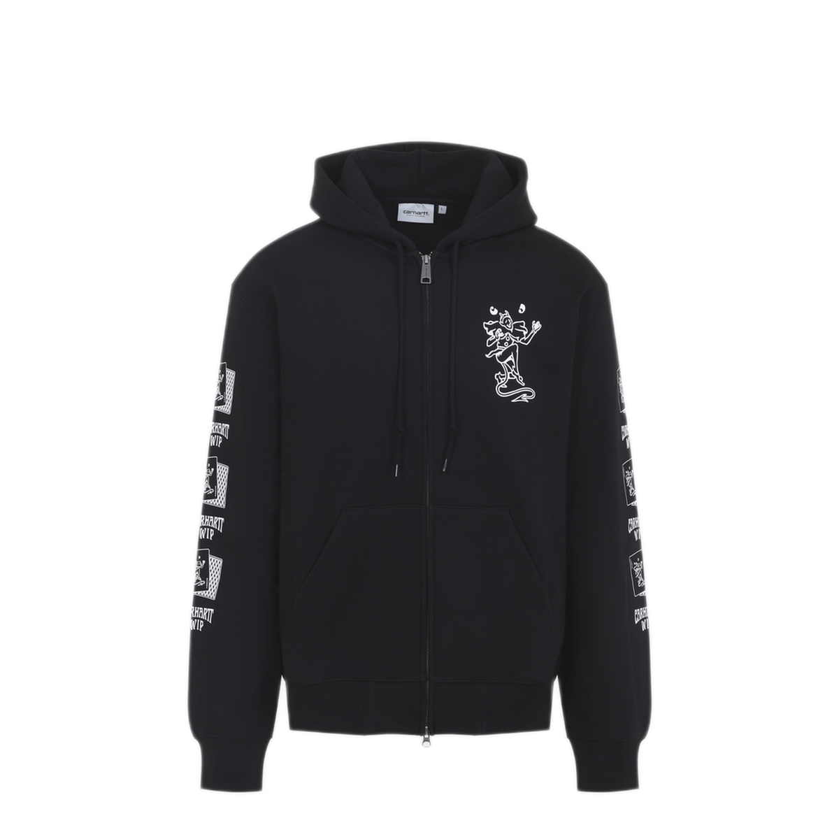 MAYFEYR - Carhartt Wip - Black Hooded Playing Cards Jacket - I03691589XXBLACK