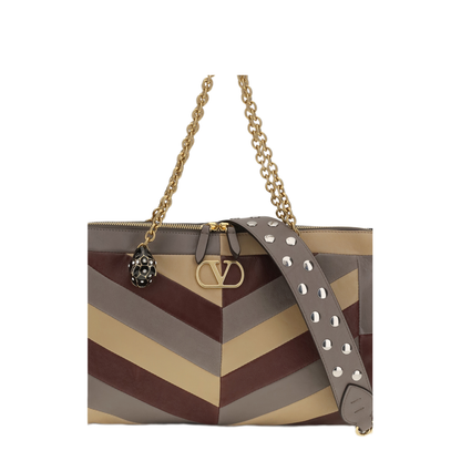 MAYFEYR - Valentino - Medium Panthea Chevron Nappa Shoulder Bag - 9W0B0S70JEL1M7