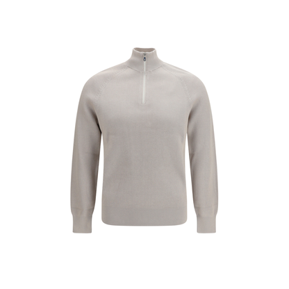 MAYFEYR - Brunello Cucinelli - Cotton Sweater With A High Neckline - M29400104