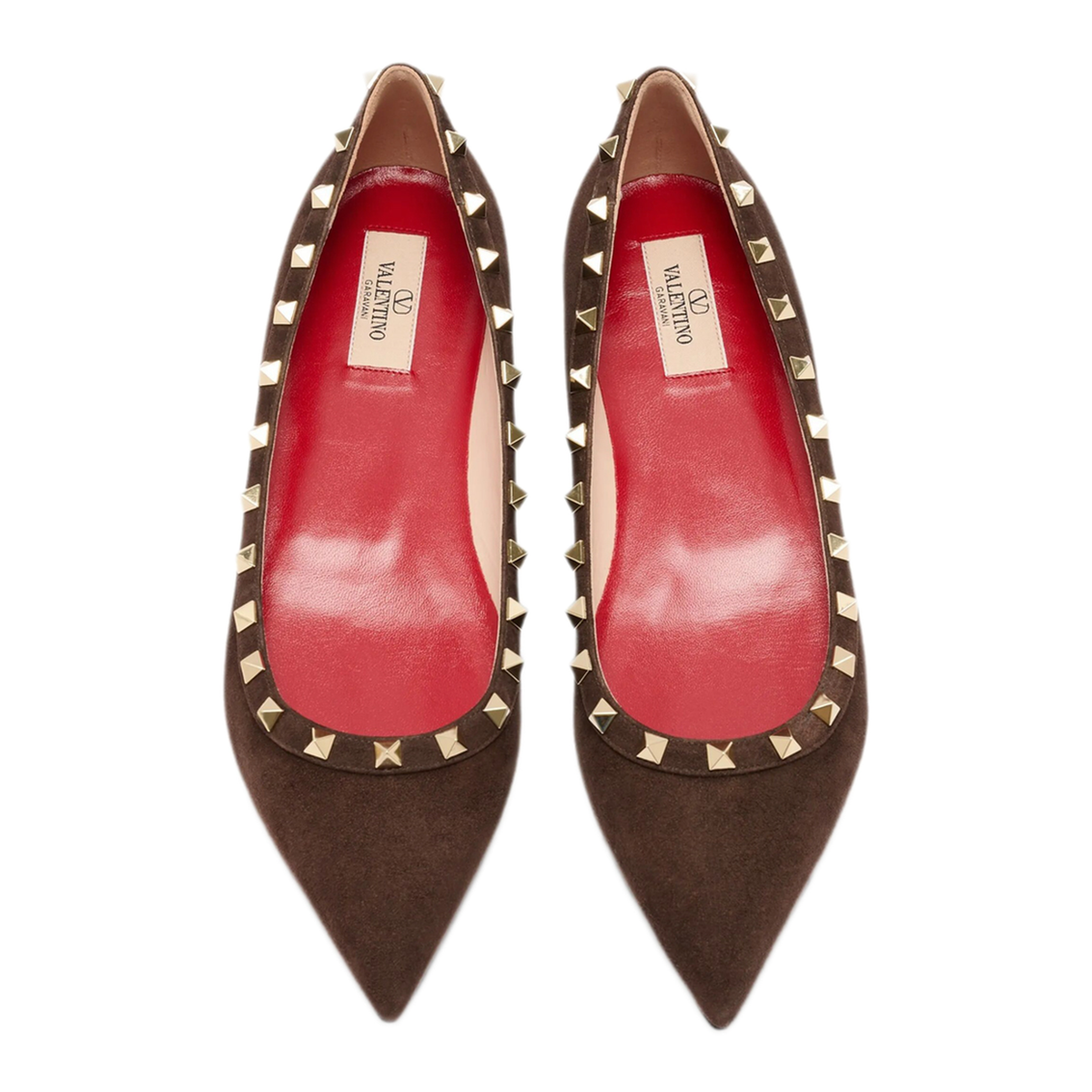 MAYFEYR - Valentino - Rockstud Ballerinas In Suede - WS0403CVB0TO