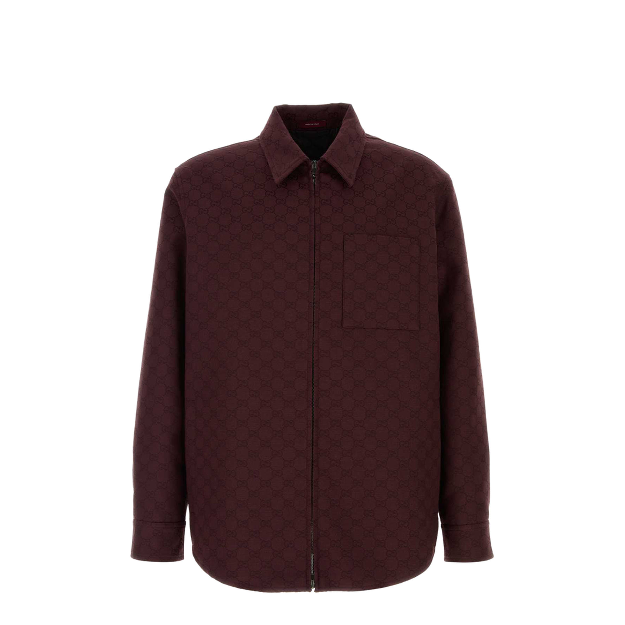 Burgundy GG Fabric Jacket