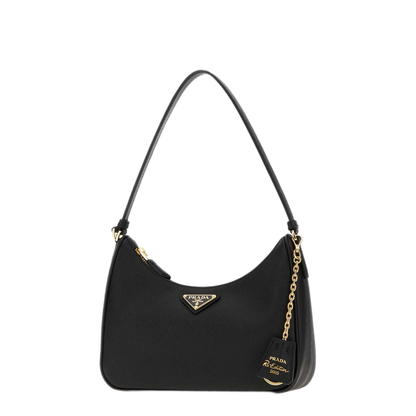 MAYFEYR - Prada - Black Leather Re-Edition 2005 Shoulder Bag - 1N204TNZVF0632