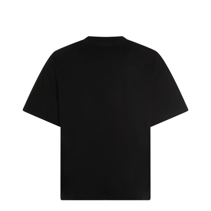 Men's Logo Letter Cotton T-Shirt Black
