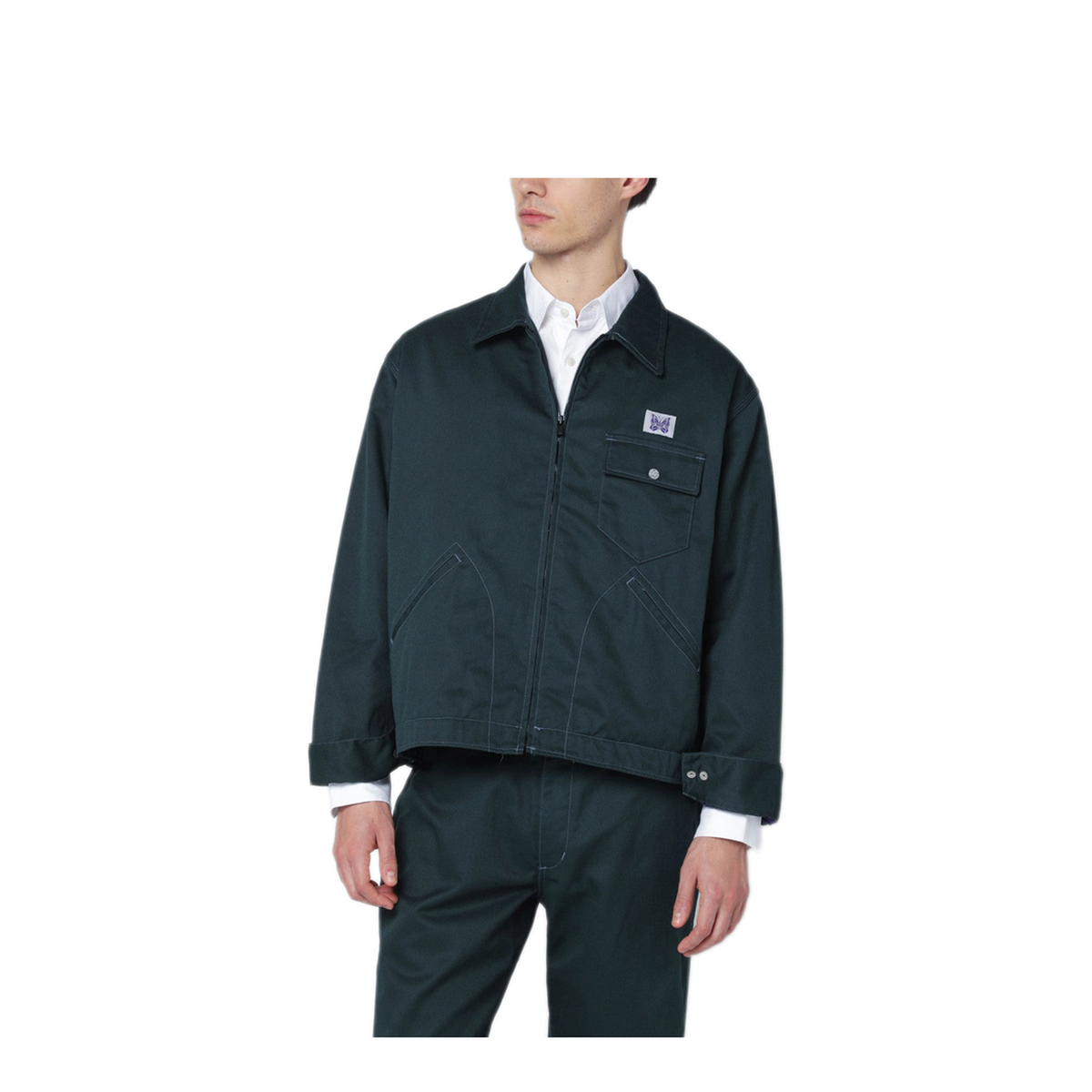 MAYFEYR - Needles - Green Zip Shirt Jacket - RW211PLGR