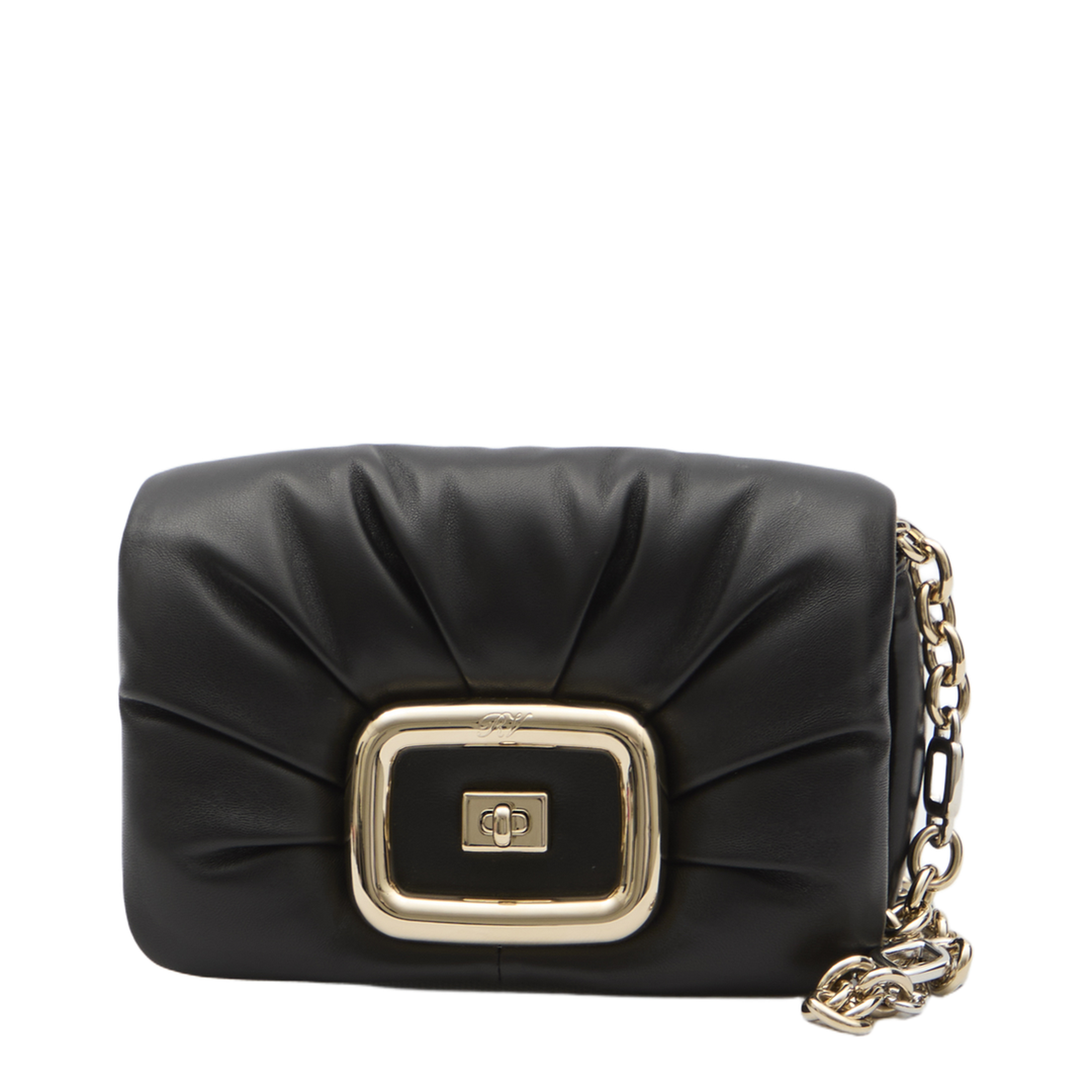 Viv' Choc Mini Bag in leather