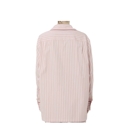 Striped Poplin Shirt In Multicolor