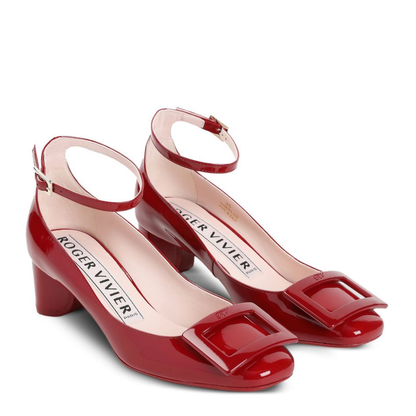 Ankle Strap U Look Pumps in Patent Leather