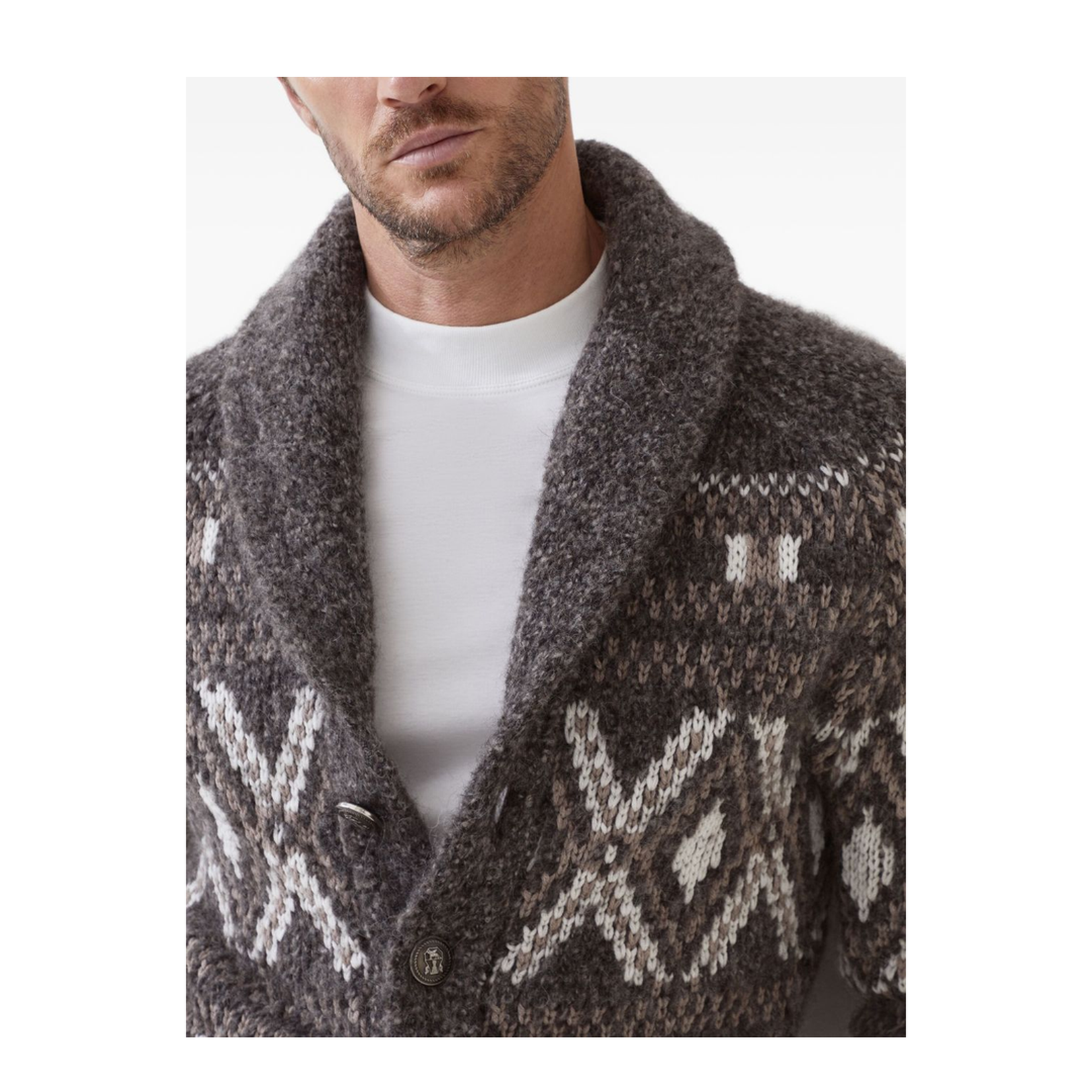 Wool V-Necked Cardigan