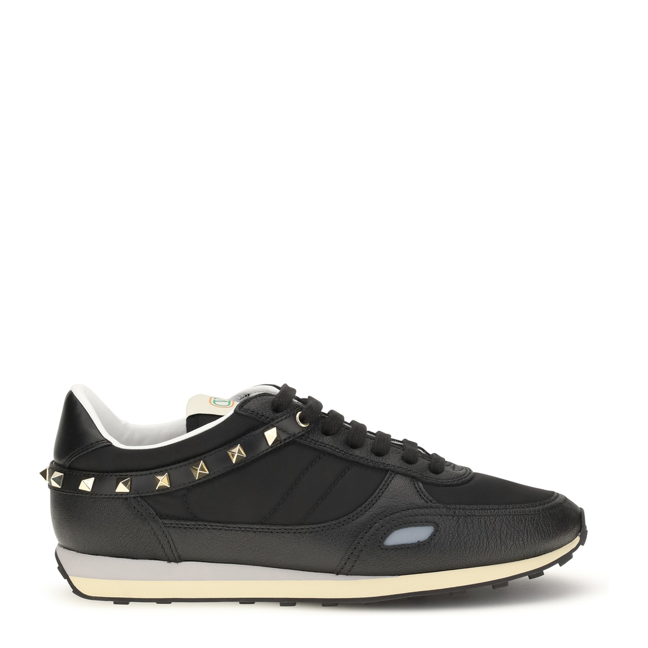 MAYFEYR - Valentino - Stud Up Sneakers In Leather And Nylon - 9Y0S0O23ZDLG51